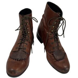 Ariat Heritage Lacer II Distressed Leather Boots Women's Size 9 Western Riding